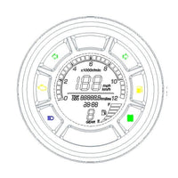 Thumbnail for Compteur moto café racer voyant