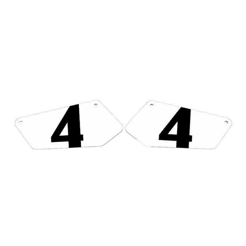 plaque latéral moto avec numero yamaha 900 XSR