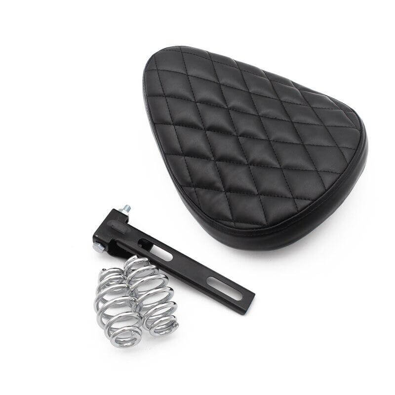selle moto bobber monoplace vintage sur ressort