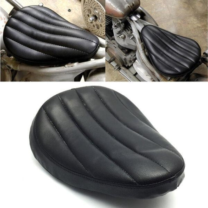 selle moto bobber monoplace vintage sur ressort