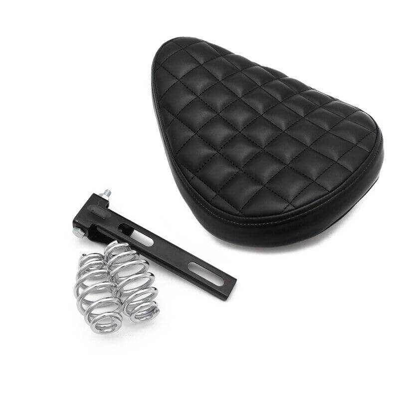 selle moto bobber monoplace vintage sur ressort