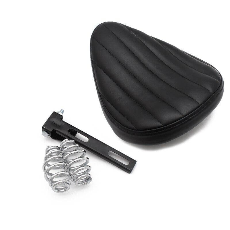 selle moto bobber monoplace vintage sur ressort