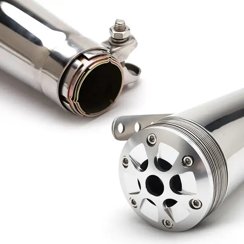 Silencieux Café Racer Chrome