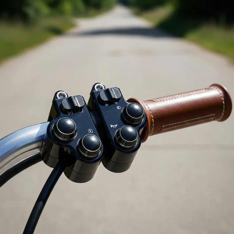 Commande de clignotants, phare , klaxonne, démarrage moteur pour moto vintage type café racer ou scrambler