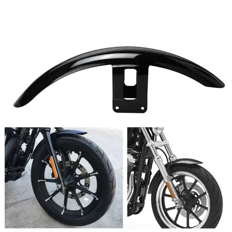 Garde-Boue Avant Harley Sportster XL883 2004-2016 Noir Brillant