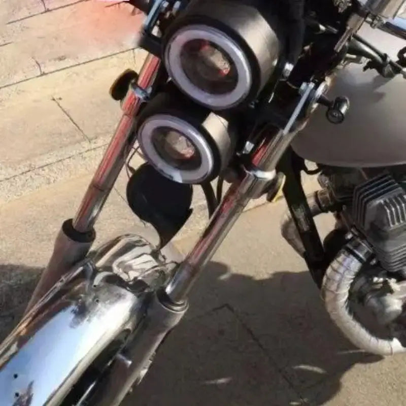 Phare Double Optique Moto | Café Racer & Scrambler