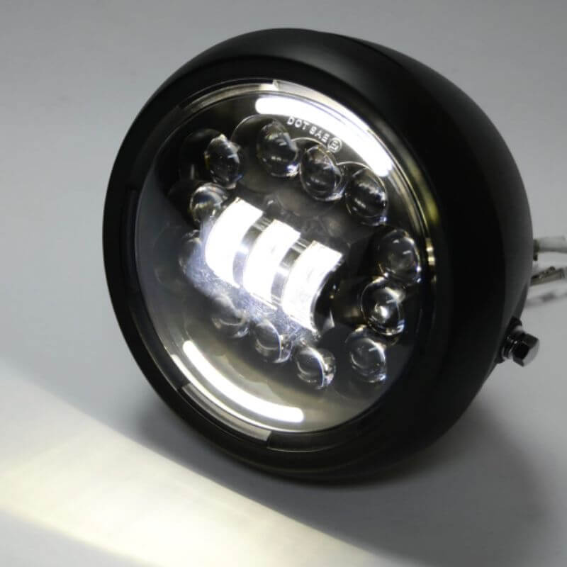 Phare Cafe Racer DRL Phare LED Moto Universel 7 - 40W 5000LM - DRL Café Racer Bobber - IP65 Étanche éclairage Moto Café Racer Phare Cafe Racer DRL Phare LED Moto Universel 7 - 40W 5000LM - DRL Café Racer Bobber - IP65 Étanche éclairage Moto Café Racer