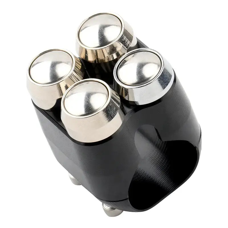 Commodo Universel Moto Noir 4 boutons chrome