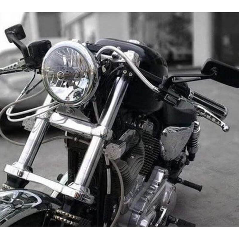Rétroviseur Moto Rectangulaire pour café racer, scrambler ou bobber