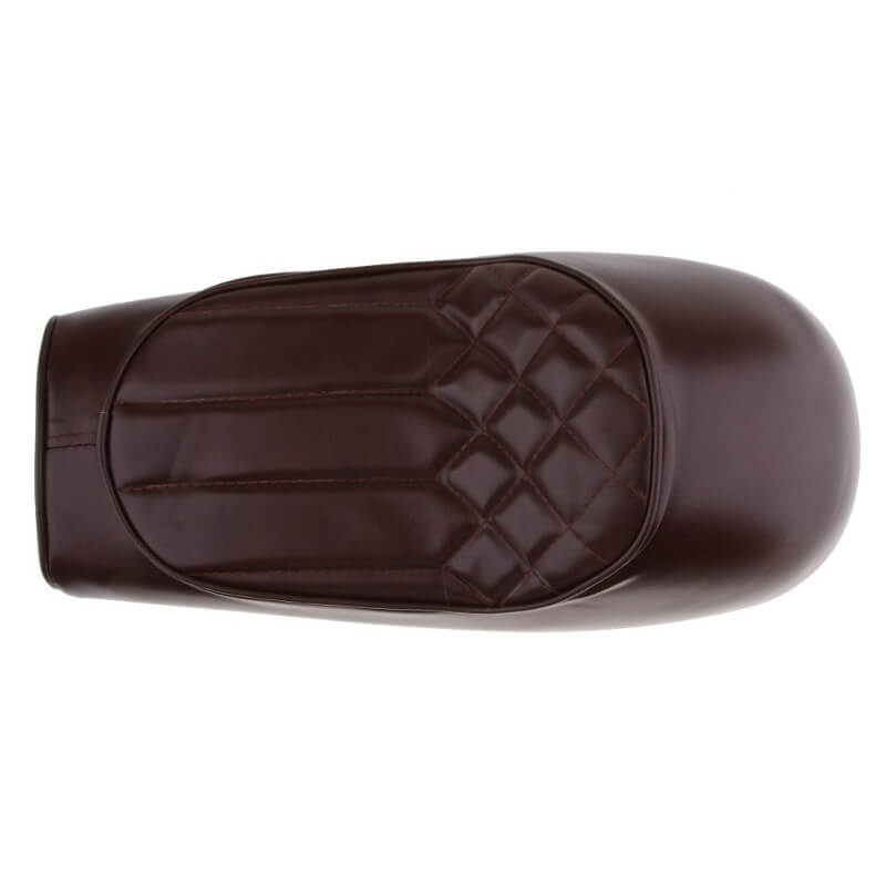 Selle Café Racer Cuir Marron Rétro Vintage