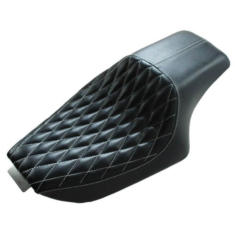 Selle moto flat track Noir 