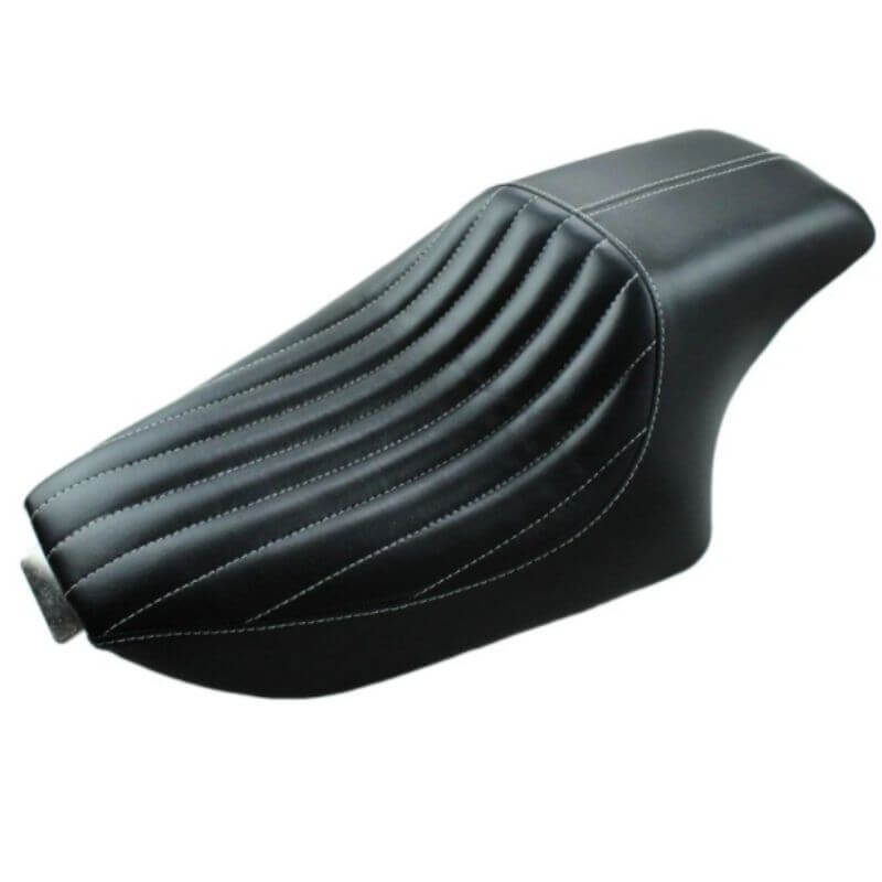 Selle moto flat track Noir 