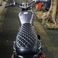 Thumbnail for Selle scrambler noir moto vintage universel 60cm