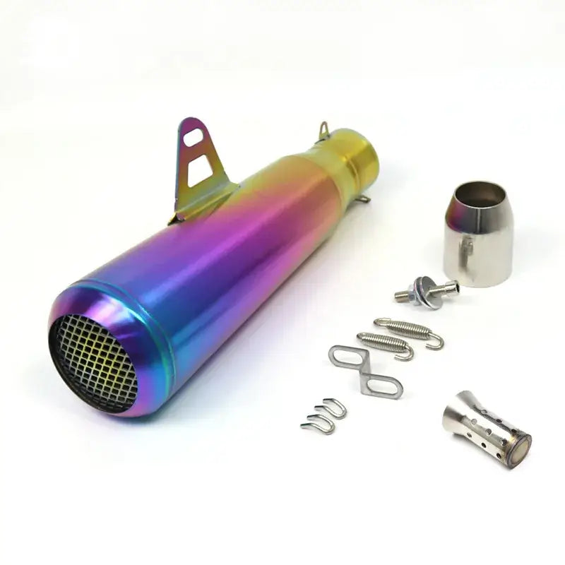 Silencieux Scrambler 800 Inox rouge