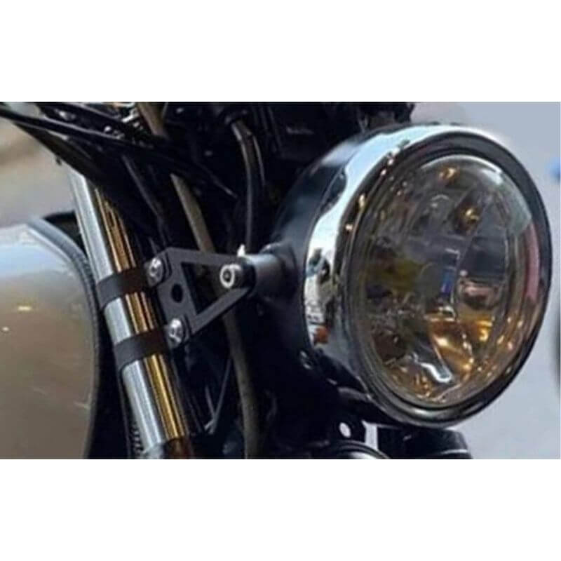 Garniture de phare avant de moto Scooter avec visière, couvercle de  l'anneau de protection pour